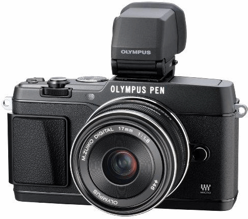 Olympus PEN E-P5 + M.ZUIKO 17mm + VF-4 zwart