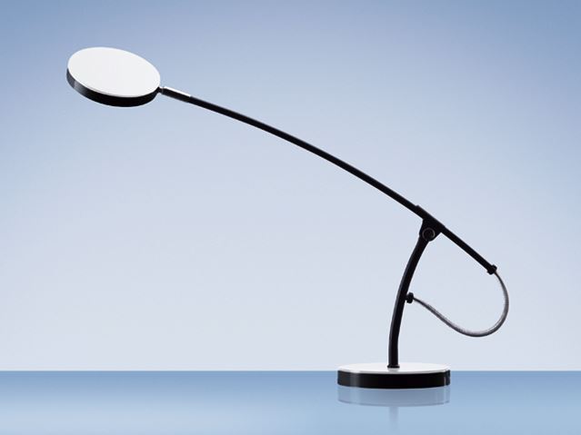 Hansa Bureaulamp Ledlamp Frisbee Zwart/wit