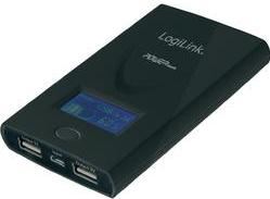 LogiLink Mobiele oplader met 2xUSB, zwart PA0050B Powerbank mob