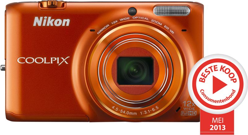 Nikon COOLPIX S6500 oranje