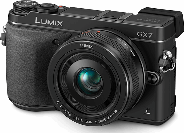 Panasonic Lumix DMC-GX7 + Lumix G 20mm zwart