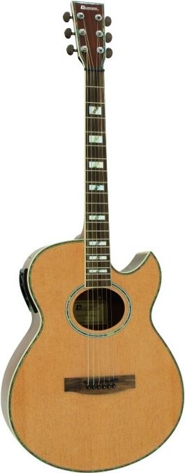 Dimavery FL-500 elektrisch-akoestische western gitaar naturel