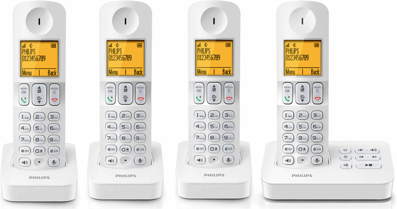 Philips BeNear Draadloze telefoon met antwoordapparaat D4054W