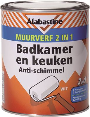 alabastine 2in1 badkamer keukenverf 1l verf kopen kieskeurig nl helpt je kiezen