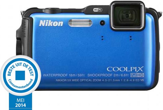 Nikon COOLPIX AW120 blauw