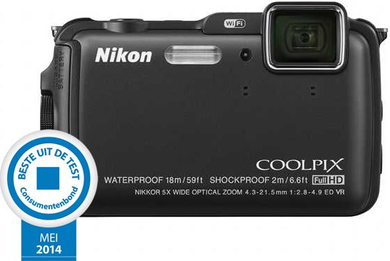 Nikon COOLPIX AW120 zwart