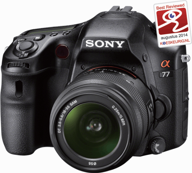 Sony α SLT-A77 + DT 16-50mm zwart