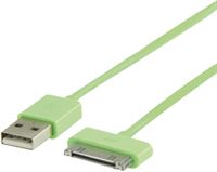 Valueline USB sync & charge-kabel 30-pins dock mannelijk - USB A mannelijk 2,00 m groen