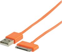 Valueline Data & Oplaad kabel 1,00 m oranje