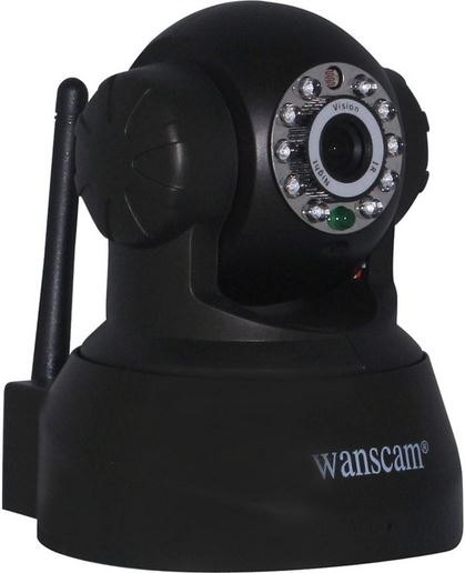 WANSCAM JW0008 - zwart - Gemotoriseerde IP-camera WiFi binnen dagnacht