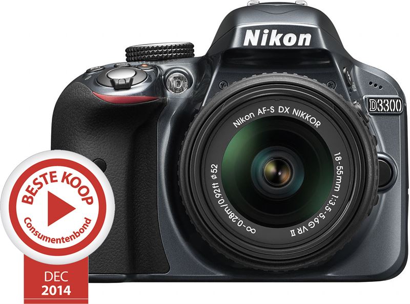 Nikon D3300 + AF-S DX NIKKOR 18-55mm antraciet