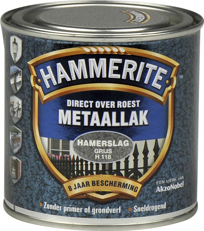 botsing Assert stil Hammerite direct over roest metaallak hamerslag grijs - 250 ml | Prijzen  vergelijken | Kieskeurig.nl