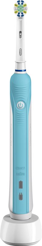 Oral-B PRO 700 Floss Action Elektrische Tandenborstel wit, blauw