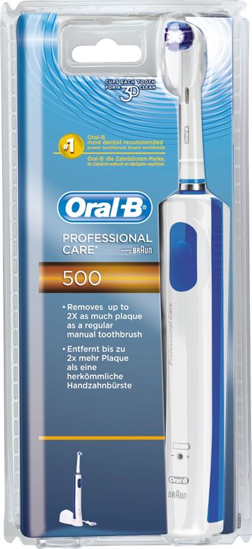Agressief Authenticatie Regeren Oral-B Professional Care 500 wit, blauw elektrische tandenborstel kopen? |  Archief | Kieskeurig.nl | helpt je kiezen
