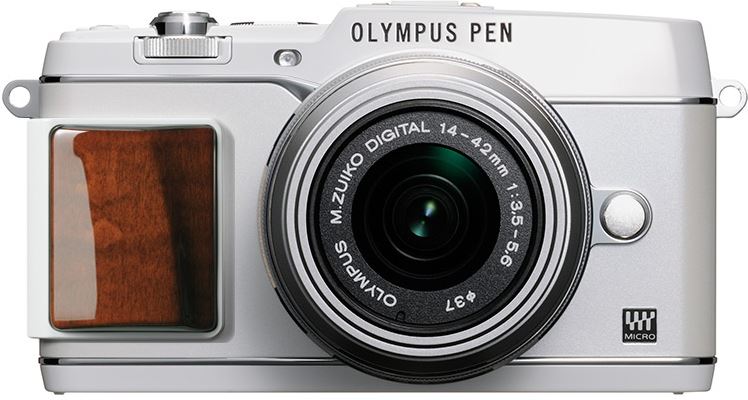 Olympus PEN E-P5 + M.ZUIKO ED 14‑42mm wit, hout