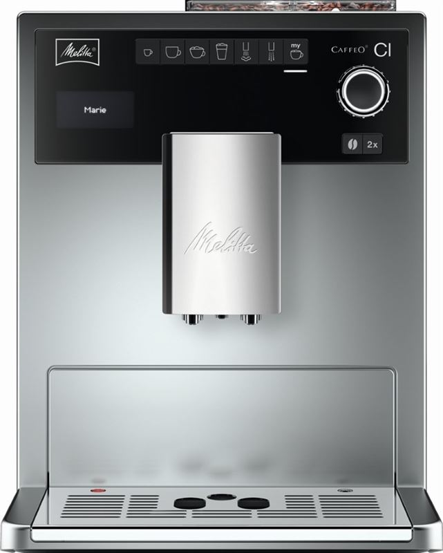 Melitta CAFFEO CI ZILVER zonder container Volautomatische espressomachine E970-306 zilver