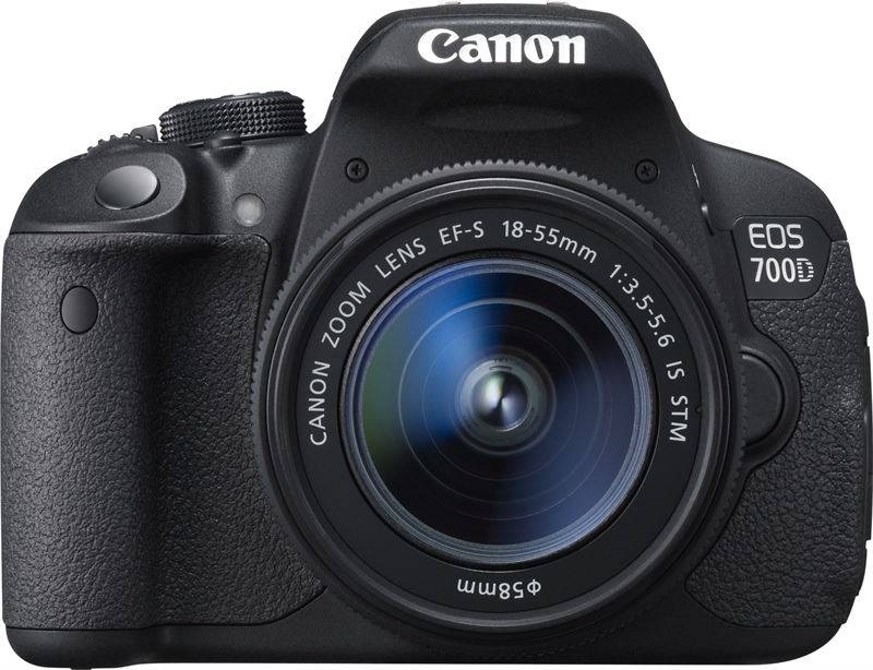 Canon EOS 700D + EF-S 18-55mm IS STM + EF-S 55-250mm IS zwart