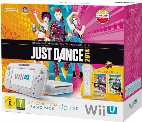 Nintendo Wii U Just Dance 2014 + Nintendoland Premium Pack 8GB 8GB / wit