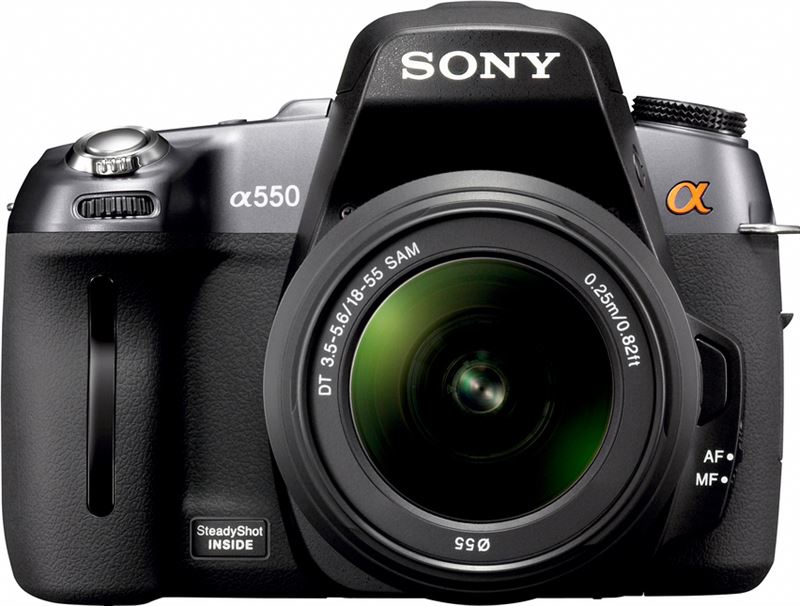 Sony α A550 Digitale spiegelreflexcamera zwart