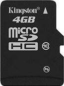 Kingston 4GB microSDHC Card