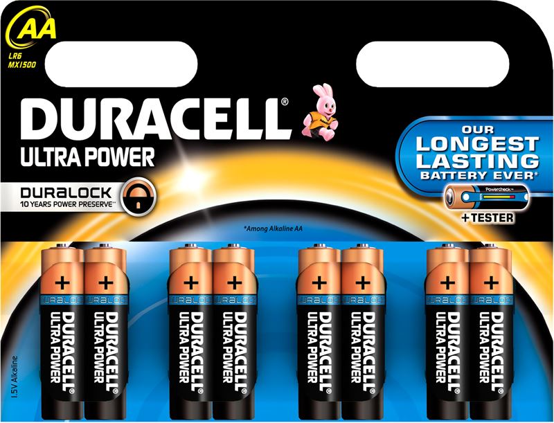 Duracell AA Ultra Power batterijen (8 stuks)
