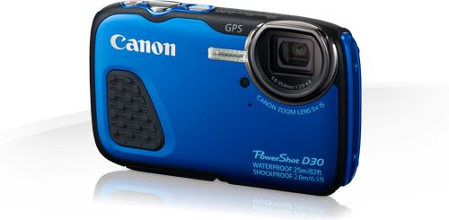 Canon PowerShot D30 blauw