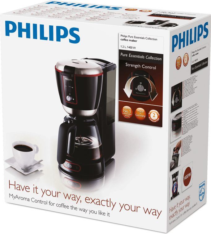 Marxisme Empirisch Beide Philips Pure Essentials HD-7686/90 zwart, rvs, rood koffiezetapparaat  kopen? | Archief | Kieskeurig.be | helpt je kiezen