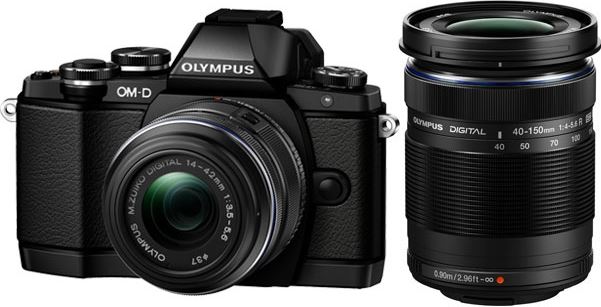 Olympus OM-D E-M10 + M.ZUIKO ED 14‑42mm + M.ZUIKO ED 40‑150mm zwart