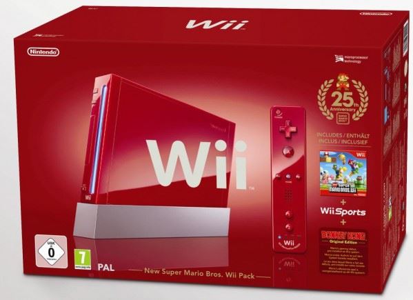 Nintendo Wii New Super Mario Bros Pack rood