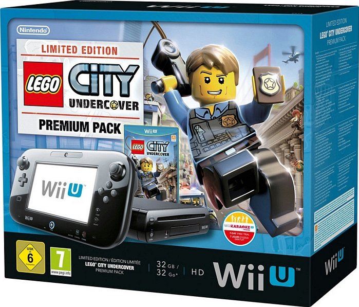 Nintendo Wii U Premium Pack - Lego City: Undercover 32GB / zwart / Lego City: Undercover