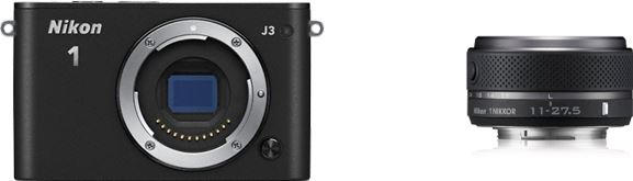 Nikon 1 J3 + 11 - 27.5mm zwart