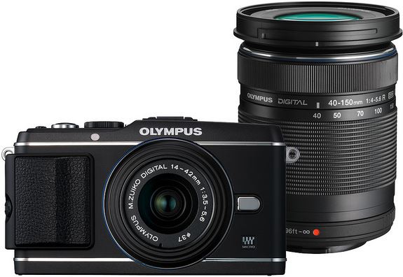 Olympus E-P3 Double Zoom Kit zwart
