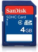 Sandisk SDHC 4GB