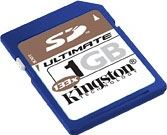 Kingston 1GB SD Ultimate Card (133x)
