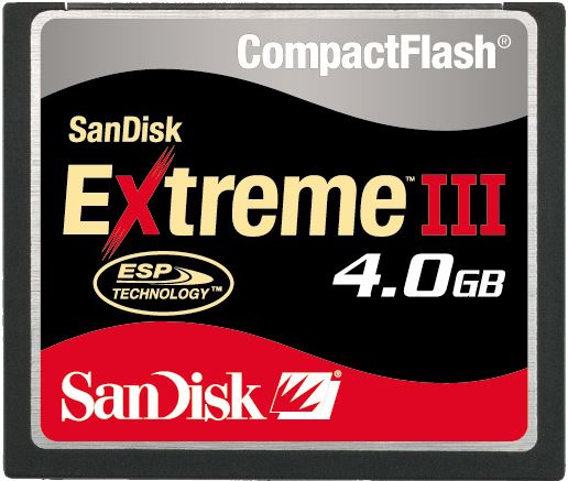 Sandisk Extreme® III CompactFlash® 4Gb