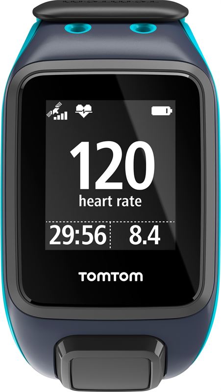 TomTom Runner 2 Cardio zwart, blauw