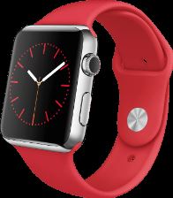 Apple Watch Sport 42mm roestvrij staal (product)red sportbandje MLLE2DD/A rood