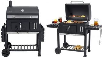 Tepro Garten Houtskool Grillwagen Barbecue Toronto Xxl Zwart Rvs Zwart