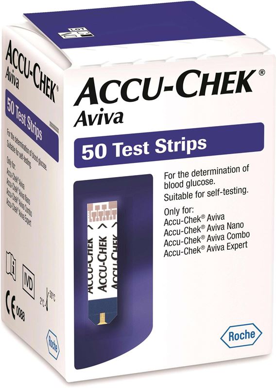 Accu-Chek Aviva glucose-teststrips 50
