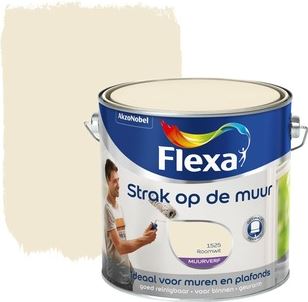 stereo Weglaten strak FLEXA Strak op de Muur roomwit mat 2 5 liter verf kopen? | Kieskeurig.nl |  helpt je kiezen