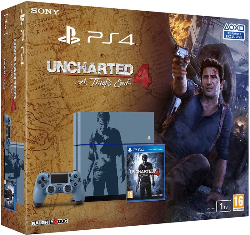 Sony PS4 1TB + Uncharted 4: A Thief's End 1TB / multi / Uncharted 4: A Thief's End