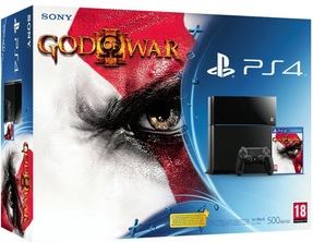 Sony PlayStation 4 500GB + God of War 3 500GB / zwart / God of War 3