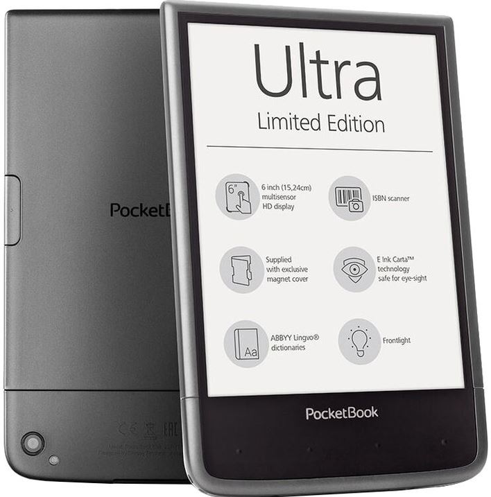 PocketBook Ultra grijs, Metallic