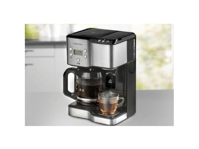 Gourmetmaxx GOURMET MAXX koffiezetapparaat waterkoker 1900 zilverkleur/zwart koffiezetapparaat kopen? | Archief | Kieskeurig.nl | helpt je kiezen