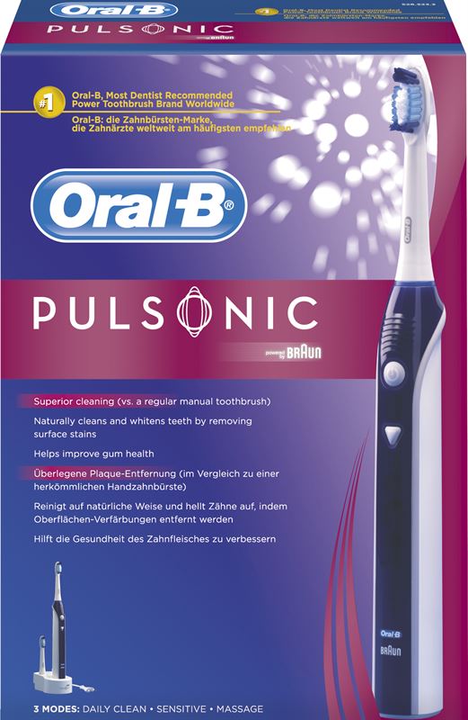 Oral-B Pulsonic wit, blauw, grijs