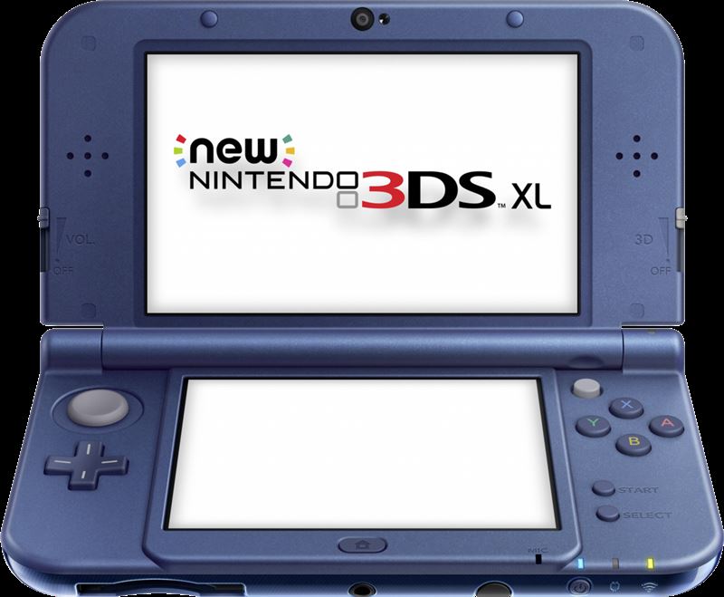 Nintendo New 3DS XL 4GB / blauw, metallic