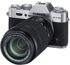 Fujifilm X-T10 + XC 16-50mm + XC 50-230mm zwart, zilver