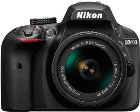Nikon D3400 + AF-P 18-55mm Zwart zwart