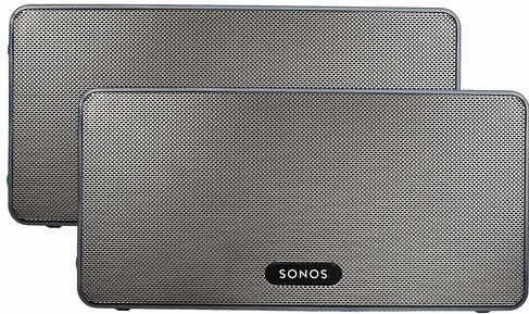 Sonos 2x Play:3 draadloos muzieksysteem Zwart