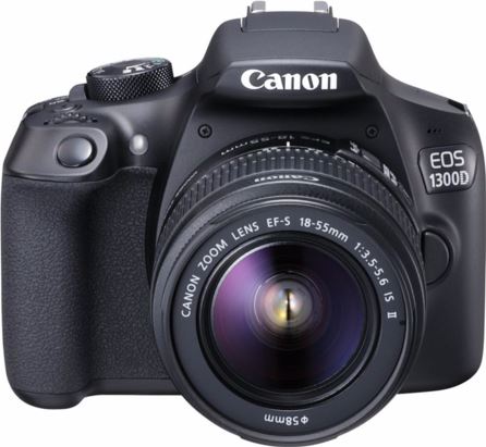 Canon EOS 1300D + 18-55mm IS II + 100EG Tas + 8GB SD zwart